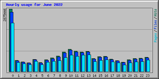 Hourly usage for June 2022