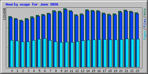 Hourly usage for June 2026