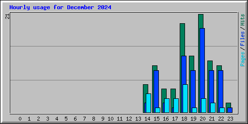 Hourly usage for December 2024