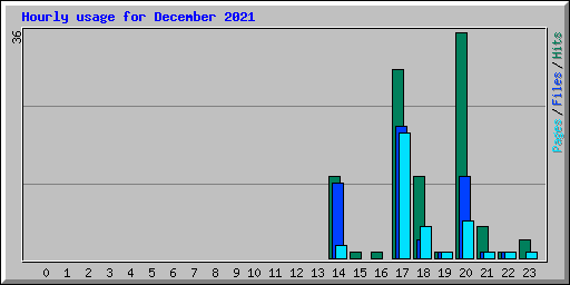 Hourly usage for December 2021