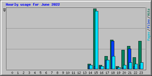 Hourly usage for June 2022