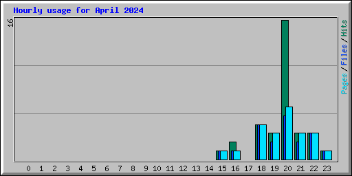 Hourly usage for April 2024