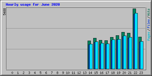 Hourly usage for June 2020