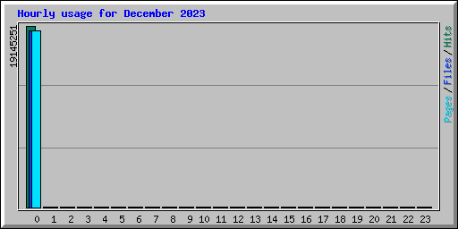 Hourly usage for December 2023