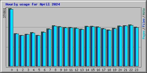Hourly usage for April 2024