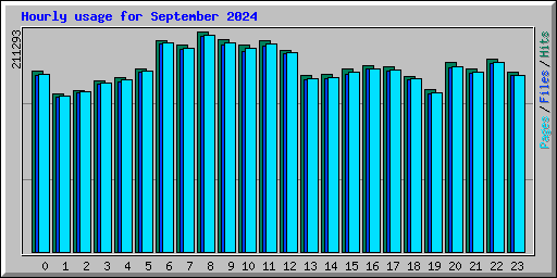 Hourly usage for September 2024