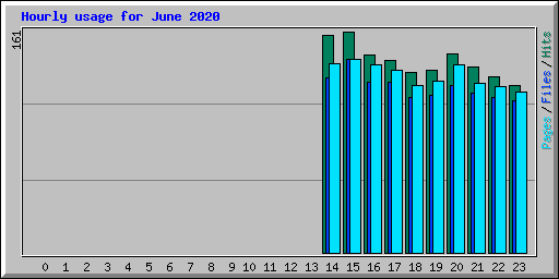 Hourly usage for June 2020