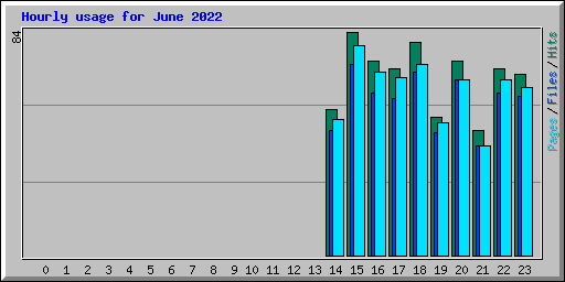 Hourly usage for June 2022