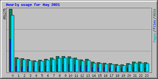 Hourly usage for May 2021