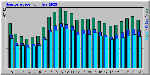 Hourly usage for May 2023